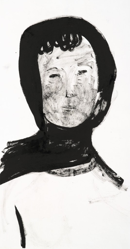 Left Right (Right)  Ink on paper 146 x 76 cm 2012 